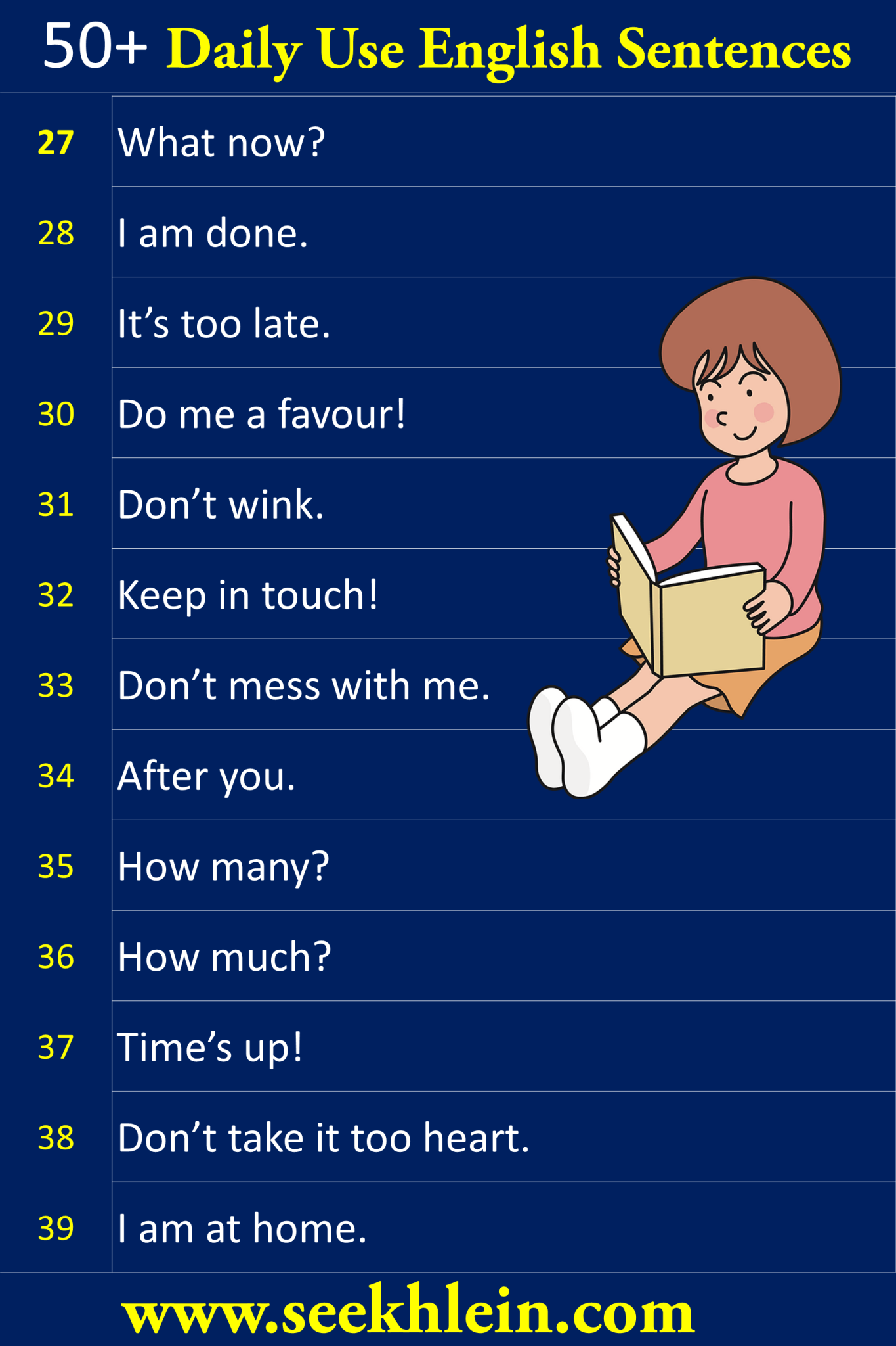 sentences for daily use