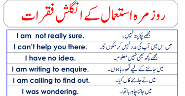 Daily Used Sentences