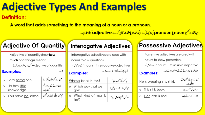 Adjectives