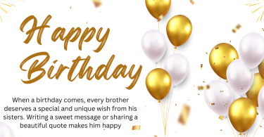 Happy Birthday Messages for a Brother
