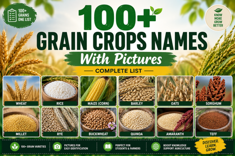 grain crops names in English