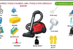 Cleaning Tools Names: 100+ Tools You Should Know