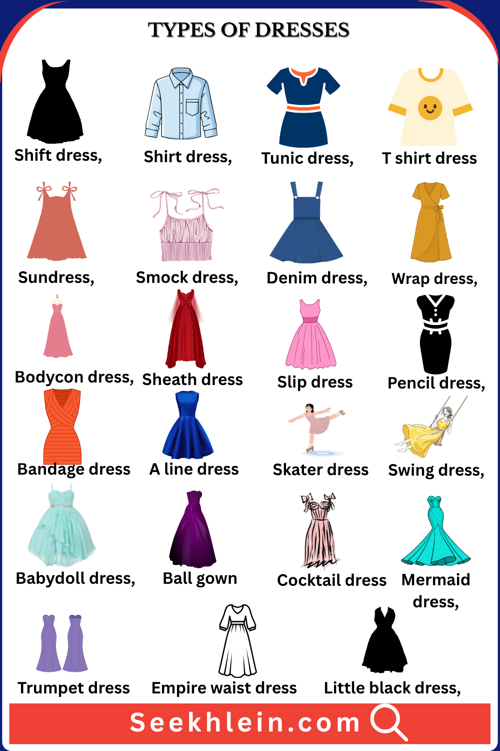 150+ Different Types of Dresses for Women