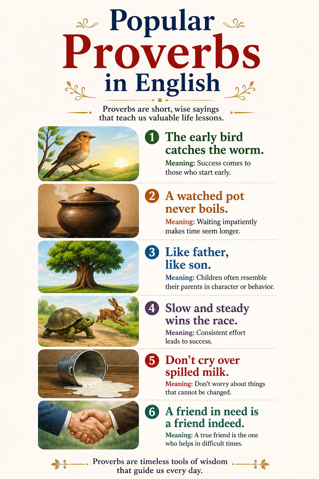 Popular proverbs in english
